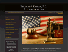 Tablet Screenshot of eskenasandkaplanlaw.com